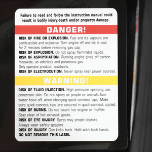 Gas Petrol Engine High Pressure Washer - Red by Livingandhome