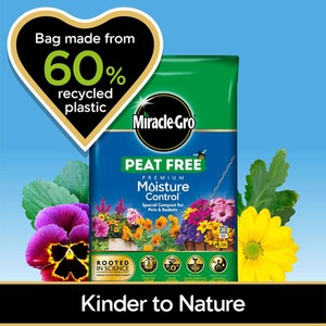 10L Peat Free Moisture Control Compost - Brown by Miracle-Gro