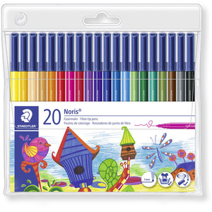 STAEDTLER 326 WP20 Noris Fibre-Tip Colouring Pens by STAEDTLER