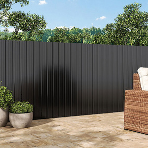 Pack of 12 Corrugated Steel Sheets by Livingandhome