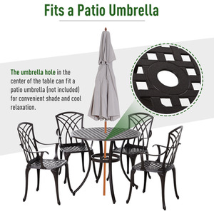 Outsunny 5 Piece Bistro Dining Set by Outsunny