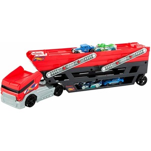 Mega Hauler Truck Transporter with 6 Expandable Levels - Red / 5 by Hot Wheels