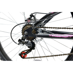 Basis 1 Full Suspension Mountain Bike, 26in - Black/Pink by Basis