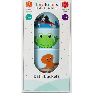 Tiny To Tots Bath Buckets - Multi Coloured by Tiny To Tots