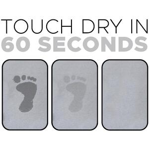 Bathroom Grey Stone Non Slip Bath Mat - Grey by Artsy Mats