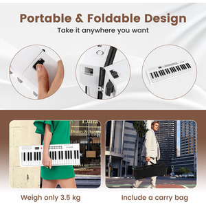 88 Key Foldable Electric Keyboard Piano by Costway
