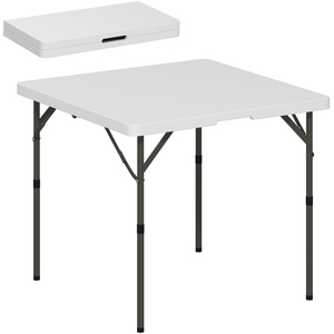 Outsunny 3ft Folding Camping Table - White by Outsunny