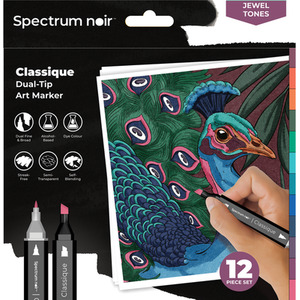 Spectrum Noir Classique 12 Pack - Jewel Tones by Spectrum Noir