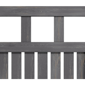 Spruce Wood Garden Fence Gate with Raised Sides by Livingandhome