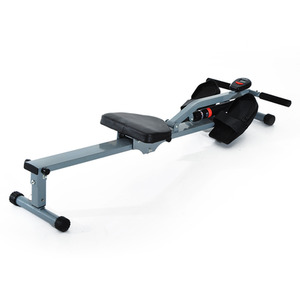 HOMCOM Rowing Machine with LCD Monitor - Grey by HOMCOM