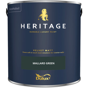 Dulux Velvet Matt Emulsion Paint - Mallard Green by Dulux Heritage