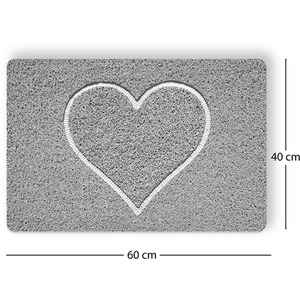 Heart Embossed Spaghetti Shower Mat by Nicoman