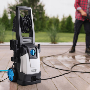 Commercial Portable Electric High Pressure Washer - OFF White and Black / 32cm by Livingandhome