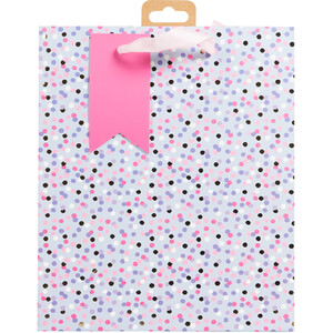 Pack of 4 Pink Medium Birthday Gift Bags - Pink