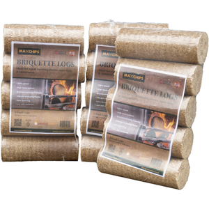 Briquette Ultra Dry Heat Logs - Brown / 3 by Maxchips