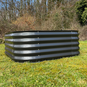 Large Metal Raised Vegetable Bed in Dark Grey - Grey / 2 by Selections
