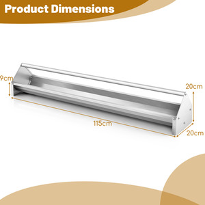 Long Chicken Feeder - Silver by Costway