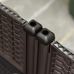 Outsunny 6 Piece Lightweight Raised Flower Bed - Brown by Outsunny