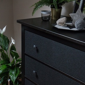 dc fix Glitter Black Self Adhesive Vinyl Wrap - black by d-c-fix