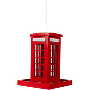 Telephone Box Feeder - Red