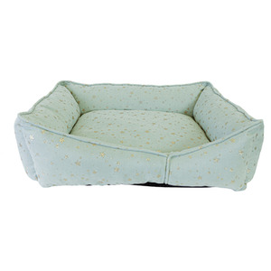 Mint Star Print Pet Sofa Bed Small - Grey by NOAHS ARK