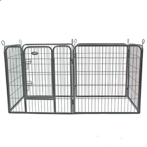 Heavy Duty 6 Panel Pet Cage - Grey / 80cm by Easipet
