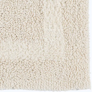 Luxury Reversible Extra Large Bath Mat - Cream by Homescapes