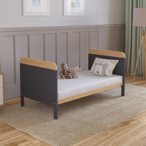 Levi Cot Bed With Mattress - White/Pine by Love For Sleep