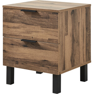 Hampshire 2 Drawer Bedside Table - Oak