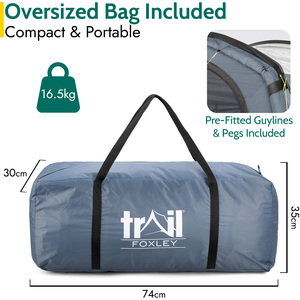 Foxley Skylight Driveaway Awning for Campervans - Grey by Trail