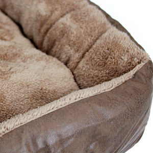 Faux Fur Dog Bed in Brown by Actiaspet