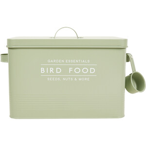Bird Food Storage Tin - Sage