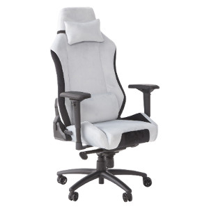 XRocker Messina Chenille Gaming Chair - Silver by X Rocker