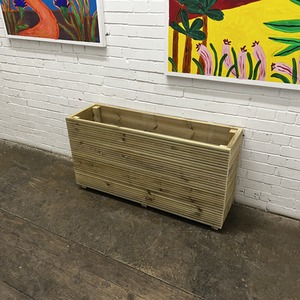 4ft (120cm) Long (63cm) Tall wooden Planter - Tall 4ft Planter by Cutncraft Designs
