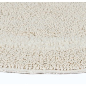 Luxury Reversible Cotton Shower Mat - Cream by Homescapes