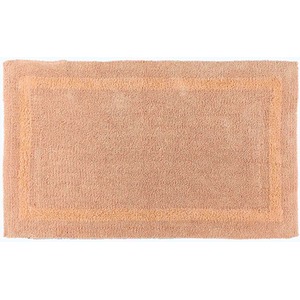 Luxury Reversible Extra Large Bath Mat - Peach by Homescapes