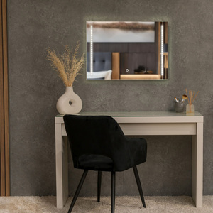 IP44 Bathroom Mirror Integrated LED Strip Touch Control and Demister Pad - Silver by ValueLights