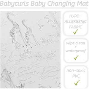 Baby Changing Mat - Safari Sketches / Safari Sketches by Babycurls