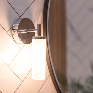 Canya Silver Bathroom Wall Light With 3W LED G9 3000K - Silver by ValueLights