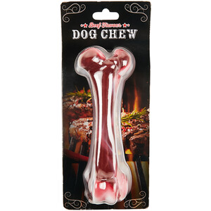 Beefy Bone Dog Chew - Pink