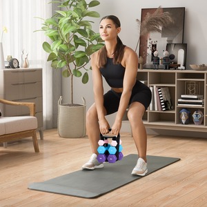 SPORTNOW Dumbbells Set with Carry Rack by SPORTNOW