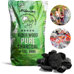 Alderline Alder Wood Pure BBQ Charcoal 50L by Alderline