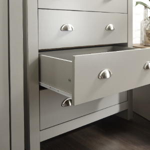 Lancaster Four Piece Bedroom Set - Grey by GFW