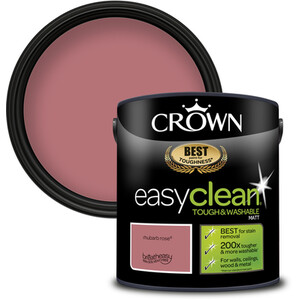Crown Easyclean Matt Emulsion Paint - Rhubarb Rose by Crown Paints
