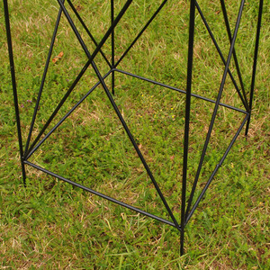 Pair of Roman Steel Garden Obelisks (2.1m) - Black by Selections