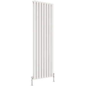 Flat Panel Vertical Designer Radiators - White / 1800mm / 544mm / 58mm