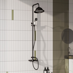 Dual-control Shower Faucet Set - Black by komore