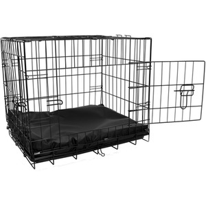 Waterproof Dog Cage Bed in Black - Black / S by Actiaspet