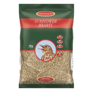 Johnston &Jeff Sunflower Hearts - 4kg by Johnston & Jeff