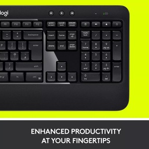 Advanced Combo Wireless Keyboard and Mouse - Multicolour by Logitech